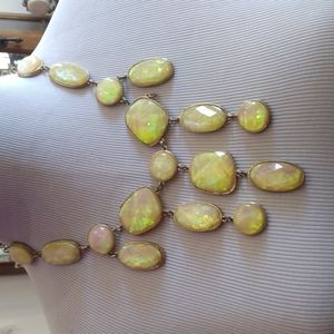Bow opal bib necklace gorgeous